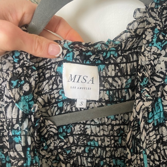 X REVOLVE Aila Dress
MISA Los Angeles
Color: Teal Black Print
Size: S
Qty: 1 - Picture 3 of 3